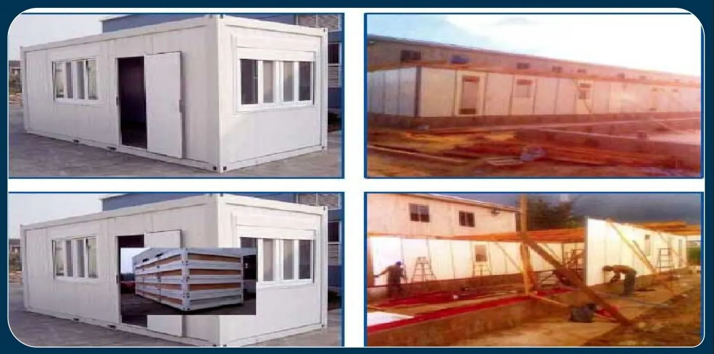 Container conversion installation on site