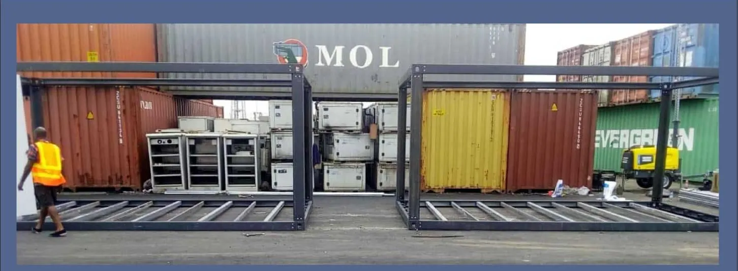 Prefabricated buildings with external wall cladding