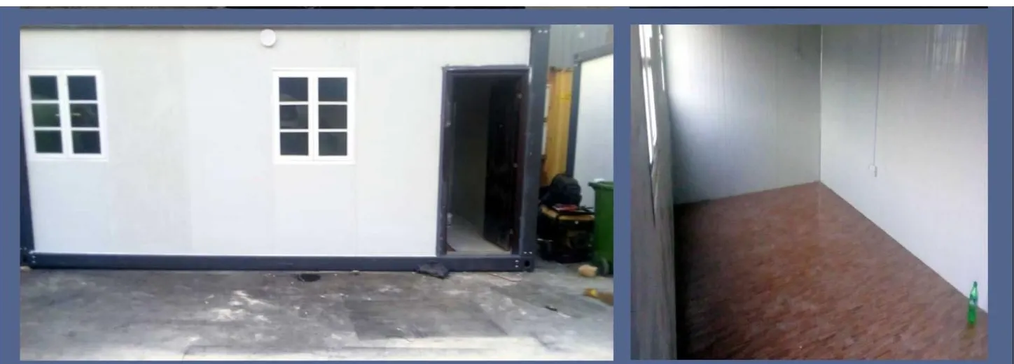 Portacabin interior views
