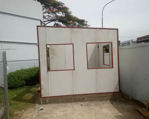 Single portacabin unit with two windows